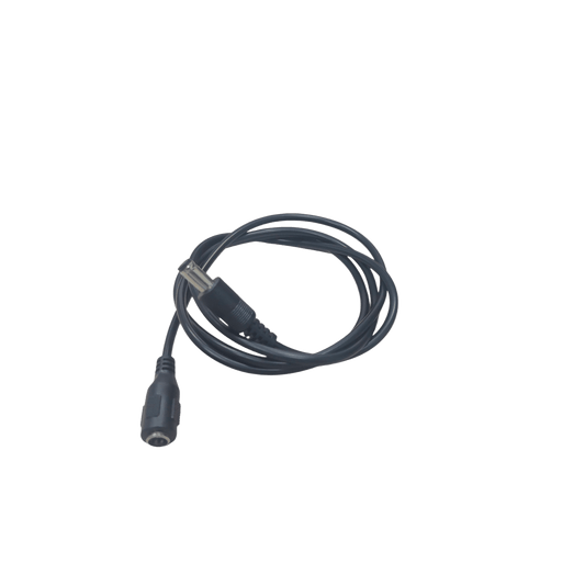 Cable con Conector Macho  ahembra (Pigtail) | Forro negro |  Alimentación para Vcc | Polarizado | Largo 1 metro | Calibre 22AWG.
