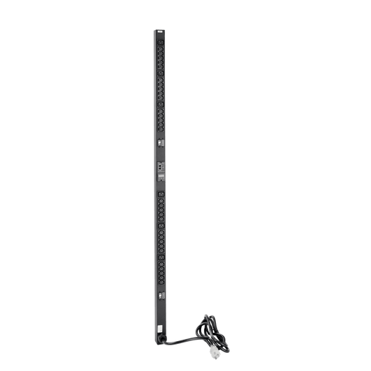 PDU Vertical para Rack con 18 Tomas NEMA, 15A, 1.22 m de Altura, Acero Color Negro