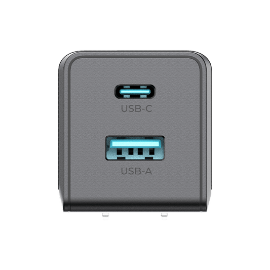 Cargador PRO USB-A / USB-C a C / Tecnología GaN (Nitruro de Galio / Fast-Charging / Potencia 60W / Velocidad Transferencia 480 Mbps / Material Silicona No Tóxica / Conector Aluminio Anodizado