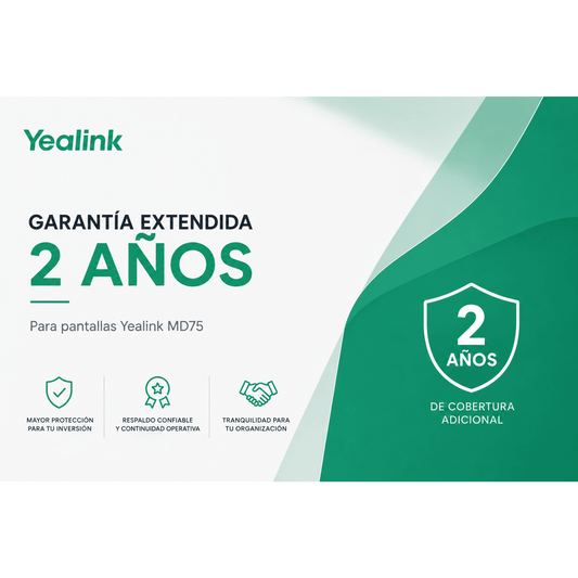 Garantia Extendida de 2 Años para Pantallas Profesionales MD-75 de Yealink