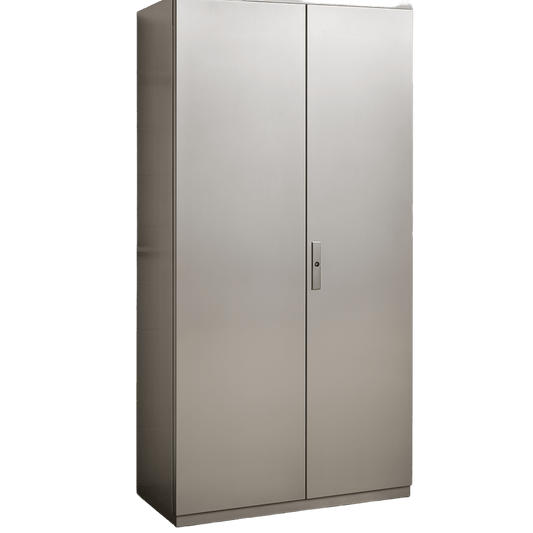 Gabinete de Acero Inoxidable IP55 (1000 x 2200 x 400 mm) con Placa Interna Galvanizada.