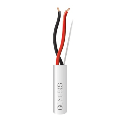 Carrete de 305 Metros (1000 Pies) de Cable / 2 x 14 AWG / Tipo CL3P / Plenum / Color Blanco / Para Aplicaciones de Alarmas de Intrusión, Control de Acceso, Automatización, Interfonos y Tv Porteros