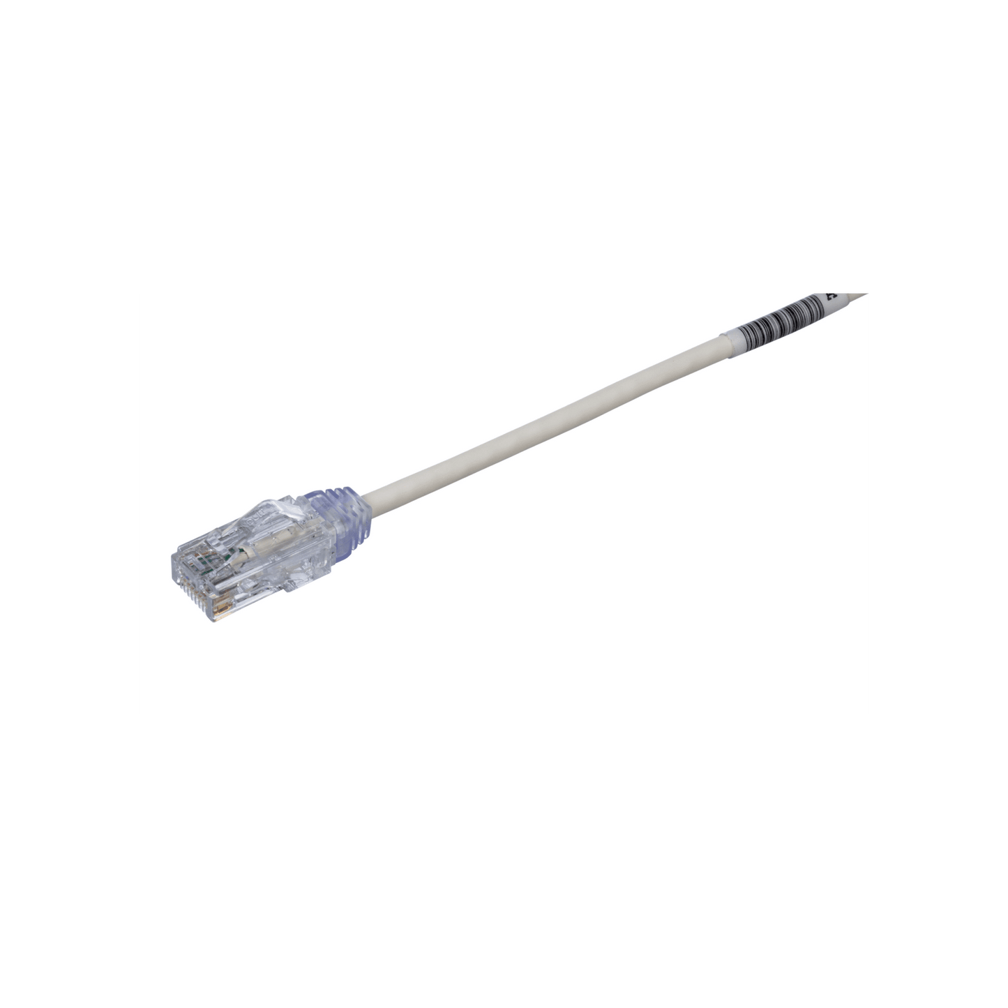 Cable de Parcheo TX6, UTP Cat6, Diámetro Reducido (28AWG), Color Blanco Mate, 3.35 Metros (11 Pies)