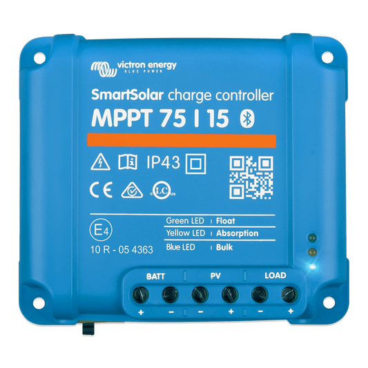 SmartSolar MPPT 75/15 / Controlador de Carga Solar MPPT 15A / 12/24 Vcc en baterías / IP43