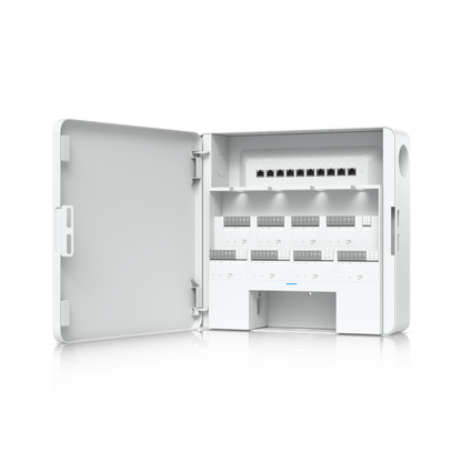Enterprise Access Hub/Concentrador de Acceso Empresarial con Control de Entrada y Salida de hasta 8 Puertas y Soporte de Respaldo de Batería