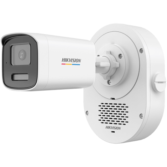 [SOUNDMAX] Cámara Bala TURBOHD 2 Megapixel (1080p) / ColorVu / Audio Bidireccional + Sirena / Luz Blanca 40 m + IR 40 m / IP67 / Luz Dual / Exterior IP67
