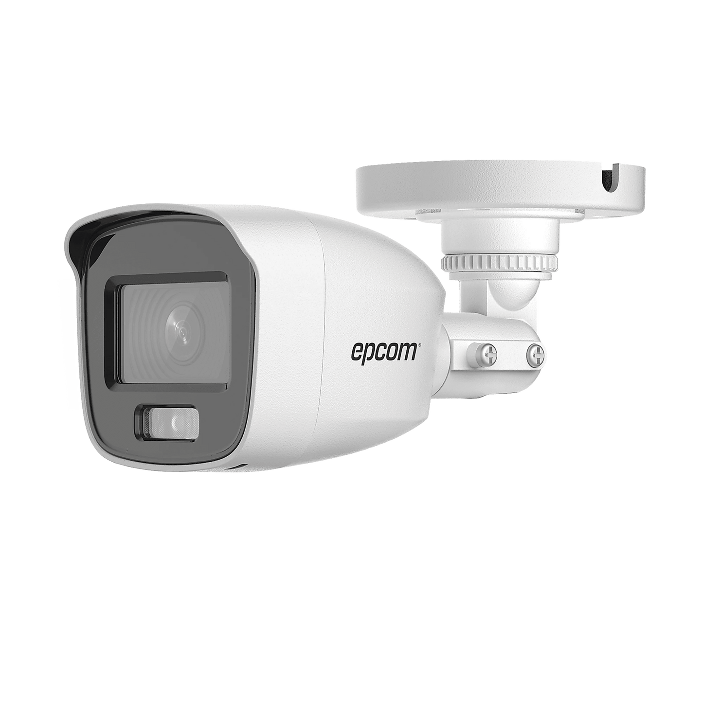 [Dual Light + ColorVu] Bala TURBOHD 2 Megapixel (1080p) / Lente 2.8 mm / 20 mts IR EXIR + 20 mts Luz Blanca / Micrófono Integrado / Exterior IP66 / Metal / dWDR