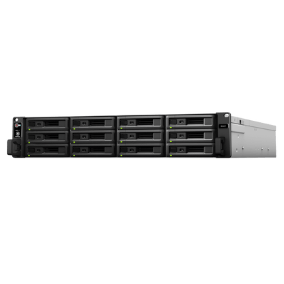 Unidad de Expansión Synology RX1217/RX1217RP | 12 Bahías de Disco | Compatible con SATA 3.5” y 2.5” | Expansión de Volumen en Línea | Fuentes de Alimentación Redundantes (RX1217RP) | Administración con