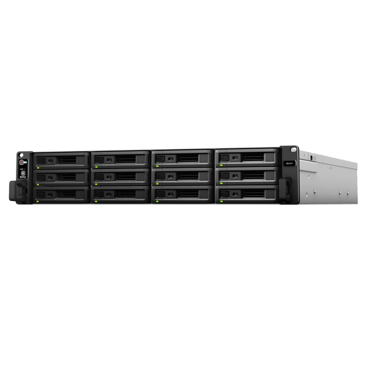 Unidad de Expansión Synology RX1217/RX1217RP | 12 Bahías de Disco | Compatible con SATA 3.5” y 2.5” | Expansión de Volumen en Línea | Fuentes de Alimentación Redundantes (RX1217RP) | Administración con