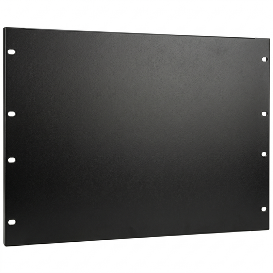Tapa Ciega para Rack de 19 Pulgadas, 3 UR, Acero Negro