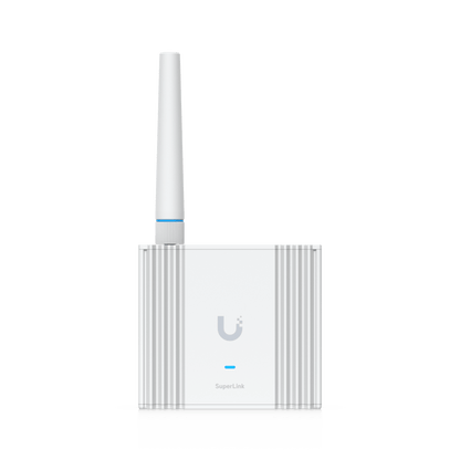 Gateway SuperLink Inalámbrico de Largo Alcance y Baja Latencia para Sensores UniFi Protect con Alcance de hasta 2 km, Alimentación PoE/USB-C y Montaje en Pared o Riel DIN
