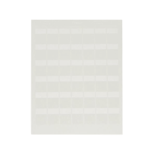 Hojas con 1000 Etiquetas para Impresora Láser/Inyección de Tinta, para Patch Panel o Face Plate, para Identificación 4 Puertos, Color Blanco