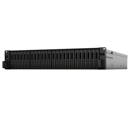 NAS Todo Flash FlashStation FS3600 | 24 Receptáculos | Intel Xeon D-1567 12 Núcleos | 16 GB RAM (Ampliable a 128 GB) | 195,000 IOPS Escritura Aleatoria iSCSI 4K | 10 GbE | Compatible con Virtualización | Protección de Datos Int