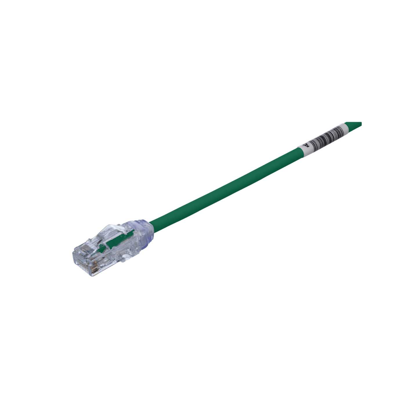 Cable de Parcheo UTP Cat6A, CM/LSZH, Diámetro Reducido (28AWG), Color Verde, 3.05 Metros (10 Pies)