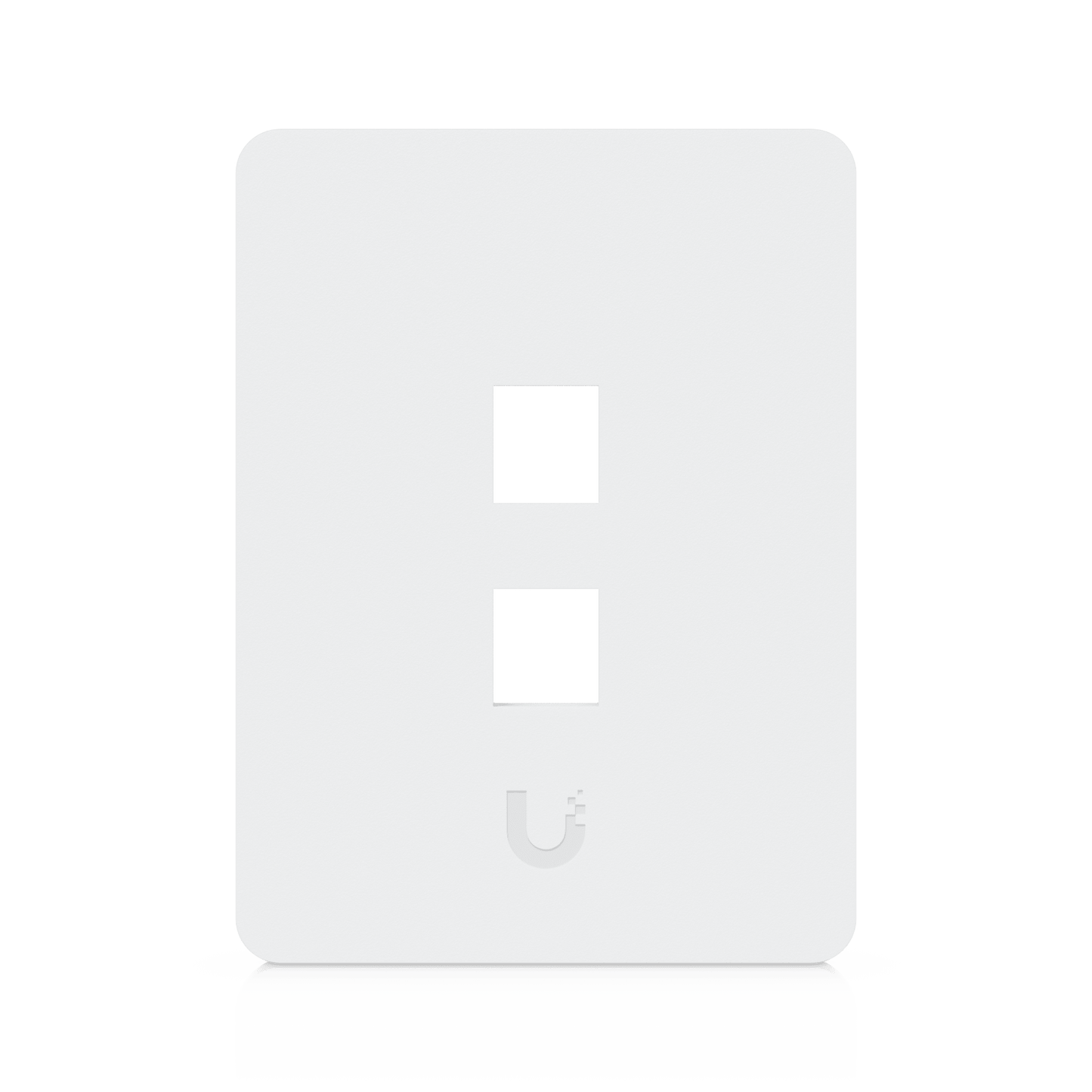 Placa de Pared Vertical Universal para Keystone de 2 Puertos con Cubierta Pintable, Acabado Personalizable, Paquete con 4 Piezas
