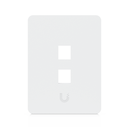 Placa de Pared Vertical Universal para Keystone de 2 Puertos con Cubierta Pintable, Acabado Personalizable, Paquete con 4 Piezas