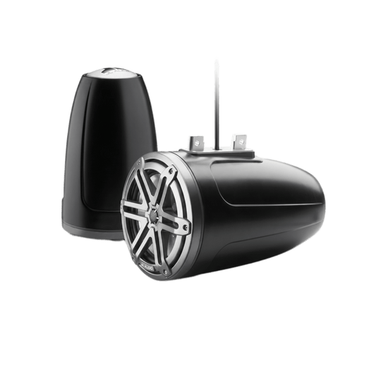 Bocina Marina Tipo Torre Cerrada / 7.7 Pulgadas (196 mm) / Serie M3 / Coaxial 2 Vías / Rejilla Sport Gris / Carcasa Sport Black / 100W RMS / 4 Ohms