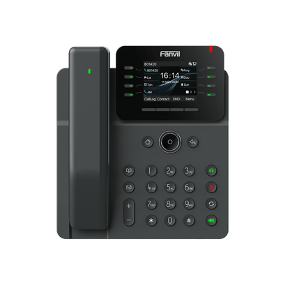 Teléfono IP / Handset Inalámbrico Bluetooth / 12 Líneas SIP / Pantalla IPS Táctil 2.8" HD / Conferencia 6 Vías / Puertos Gigabit / PoE 802.3af / OpenVPN / Hot Desking