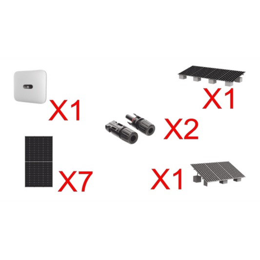 Kit Solar Interconexion  / 4 kW  220Vca / Inversor HUAWEI/ Montaje Incluido