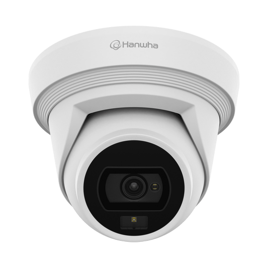 Cámara IP Tipo Flateye Antivandálica 8 Megapíxel / Lente fijo 3mm / Dual Light 30M / WDR 120db / IP67 / H.265 & WiseStream / Inteligencia Artificial Deteccion de Personas y vehiculos