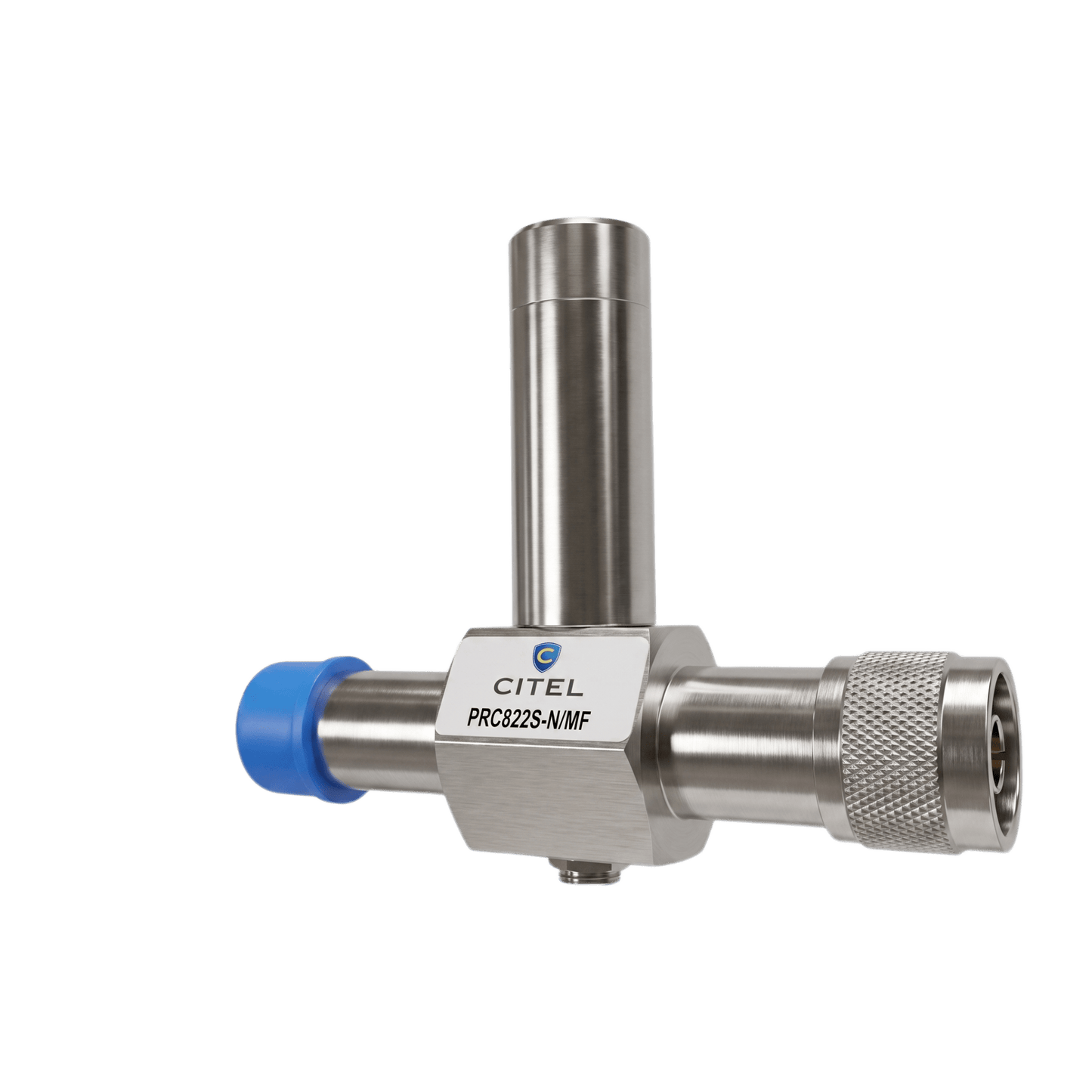 Protector de Sobretensión RF Quarter-Wave / 800-2200 MHz / 50 &Omega; / Conectores N Macho-Hembra / 50 kA Descarga Máx / IP65 Exterior / Bidireccional / Protección para Enlaces Lora