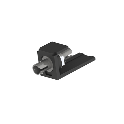 Módulo Acoplador ST Simplex, para Fibra Óptica Multimodo OM3/OM4, Tipo Mini-Com, Color Negro