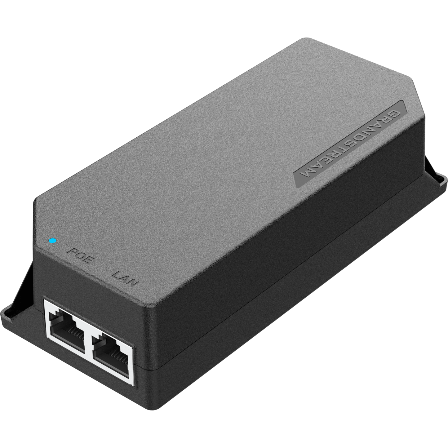 PoE Injector Grandstream 30W MultiGigabit / Compatible con IEEE 802.3af/at / 1x 2.5Gbps RJ45 LAN IN / 1x 2.5Gbps RJ45 LAN OUT con PoE 30W / 100~240VAC / 54VDC / Plug-and-Play / FCC, CE, RCM, IC