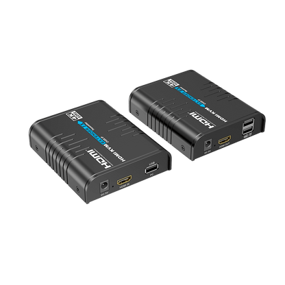Extensor KVM HDMI 4K a 60 Hz | Transmisión hasta 120 mts con CAT6 | Resolución 4096x2160@60Hz | Ancho de Banda 18Gbps | HDCP1.4 y HDCP2.2 | Latencia 120~170ms | Conexión 1:1, 1:N, N:1, N:N