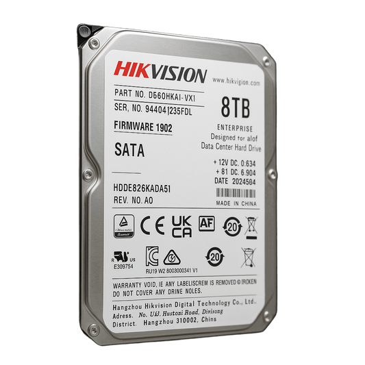 Disco Duro Empresarial / 8 TB / 7200 RPM / Interfaz SATA 6 Gb/s / Búfer de 512 MB / Diseñado para Operación 24/7 / Transferencia de 550 TB por Año