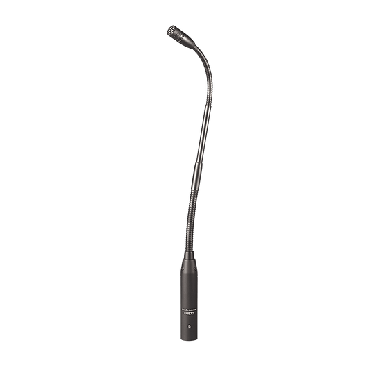 MICRÓFONO DE CONDENSADOR CARDIOIDE DE CUELLO DE CISNE PARA MONTAJE RÁPIDO.