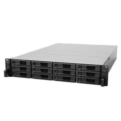 Servidor de Almacenamiento Synology SA3410 | 12 Bahías | Escalable hasta 96 Bahías | 1.728 PB de Capacidad Bruta | 6.200 MB/s Lectura Secuencial | 3.000 MB/s Escritura Secuencial | 10GbE RJ-45 | PCIe 3.0.