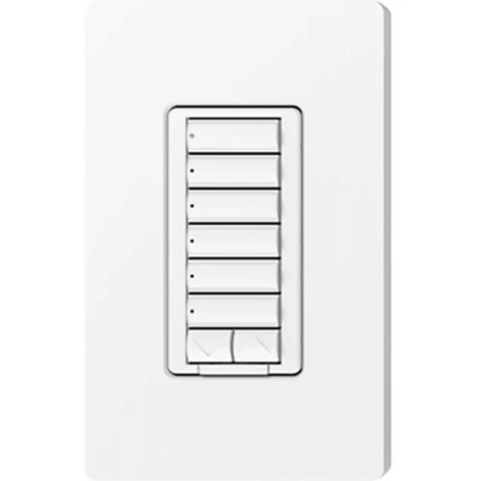Teclado de Pared RadioRA 2 / Control de Luces y Cortinas / Botones Retroiluminados / Compatible con RF e IR / Configuración Flexible / Montaje en Pared / Diseño Elegante