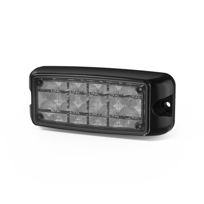 Luz de Advertencia de 5X2" 10 LED, Rojo/Azul, Bisel Negro, Lente Transparente