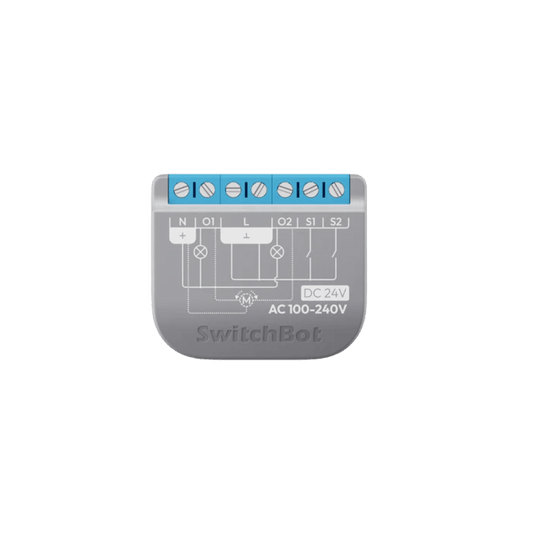Relay Switch Inteligente 2 Canales / WiFi + BLE / Medición Consumo / 10A por Canal / Protección Sobrecarga / Compatible Matter / 42 x 36 x 16 mm (1.7 x 1.4 x 0.6 in)