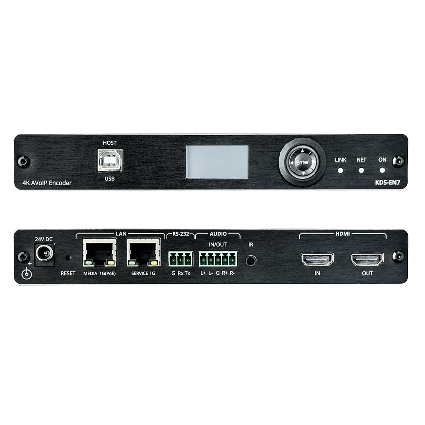 Codificador AVoIP | Entrada HDMI | 4K60 | Red 1G | Soporta KVM | IR RS232 CEC | HDR10 | PoE | Escalable 999 Canales | Baja Latencia