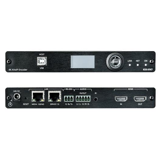 Codificador AVoIP | Entrada HDMI | 4K60 | Red 1G | Soporta KVM | IR RS232 CEC | HDR10 | PoE | Escalable 999 Canales | Baja Latencia