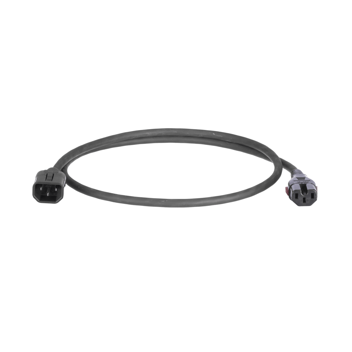 Cable de Alimentación Eléctrica Con Bloqueo Doble de Seguridad, de IEC C14 a IEC C13, 4 ft. de Largo, Color Negro, Paquete de 10 Piezas