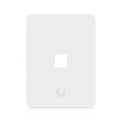 Placa de Pared Vertical Universal para Keystone de 1 Puerto con Cubierta Pintable, Acabado Personalizable, Paquete con 4 Piezas