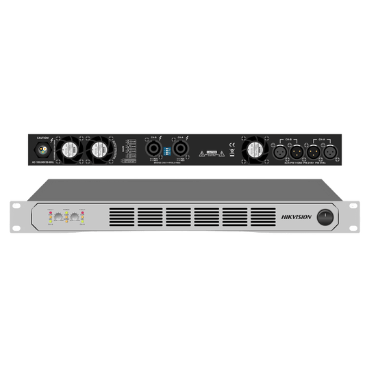 Amplificador de Potencia Profesional  / 250W 2-Zonas / Clase D / Eficiencia 90% / Modos Estéreo y Puente / PFC de Banda Ancha / Protección Integral / 1U Compacto