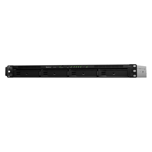 Unidad de Expansión Synology RX418 | 4 Bahías SATA HDD/SSD 3.5" y 2.5" | eSATA | Profundidad 30 cm | Compatible con RackStation 1U | Administración DSM.