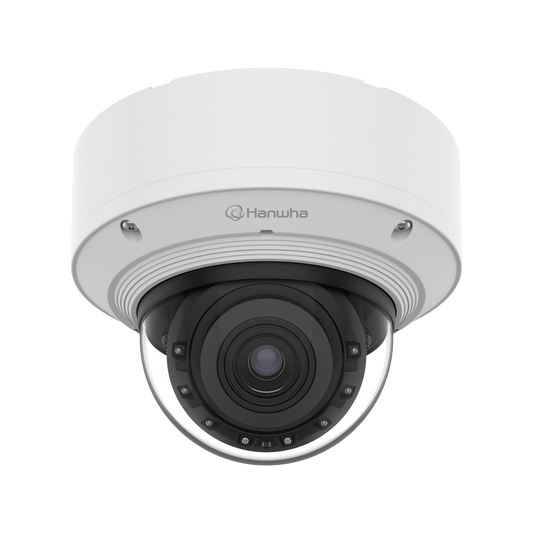 Cámara Domo Interior Vandalismo AI 4MP / Sensor 1/1.8" CMOS / Lente Motorizado 4.6-9.35mm (2x) / WiseIR 60m / Inteligencia Artificial Persona-Vehiculo-Patente / WDR 120dB / IP52 IK10 / PoE+ y 12VDC / 2 Slots MicroSD 2TB