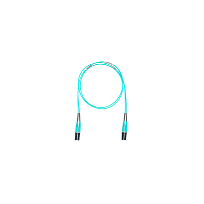 Jumper de Fibra Optica Multimodo 50/125 OM4, LC-LC Duplex, OFNR (Riser), Color Aqua, 3.05 Metros (10 Pies)