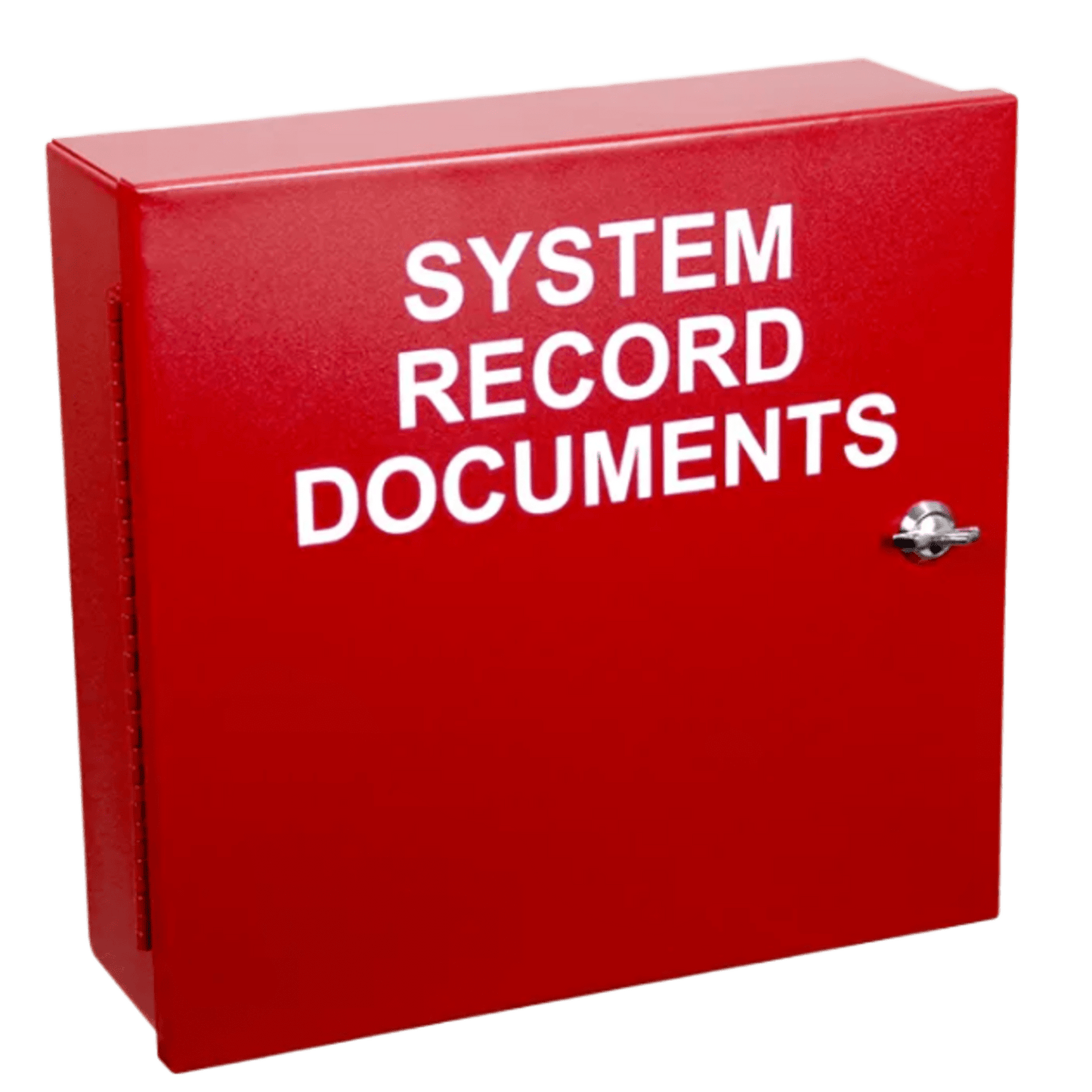 Caja Metálica Roja Serie | Documentos De Registro Del Sistema | Con Cerradura De Botón | 12x12x4
