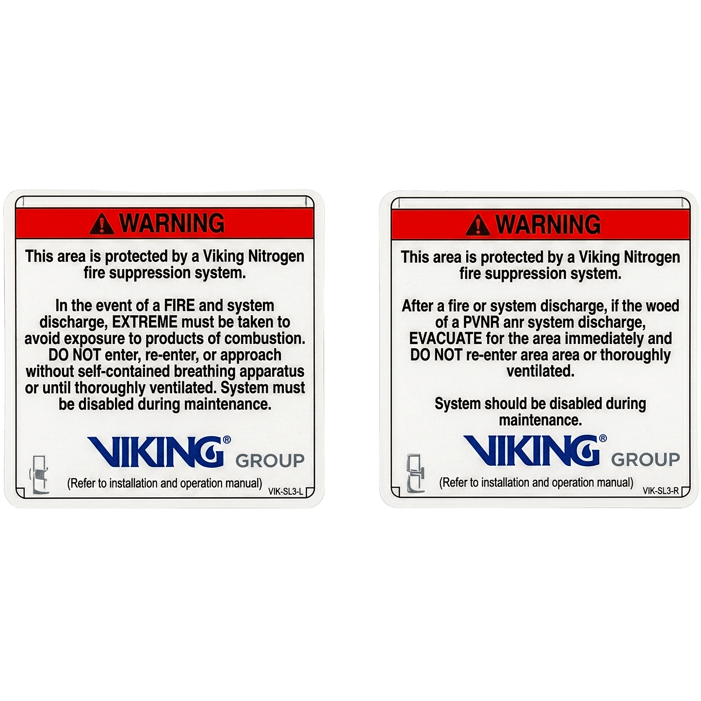 Señalamiento de Advertencia Exterior Nitrogeno | Sistemas de Extinción Oxeo