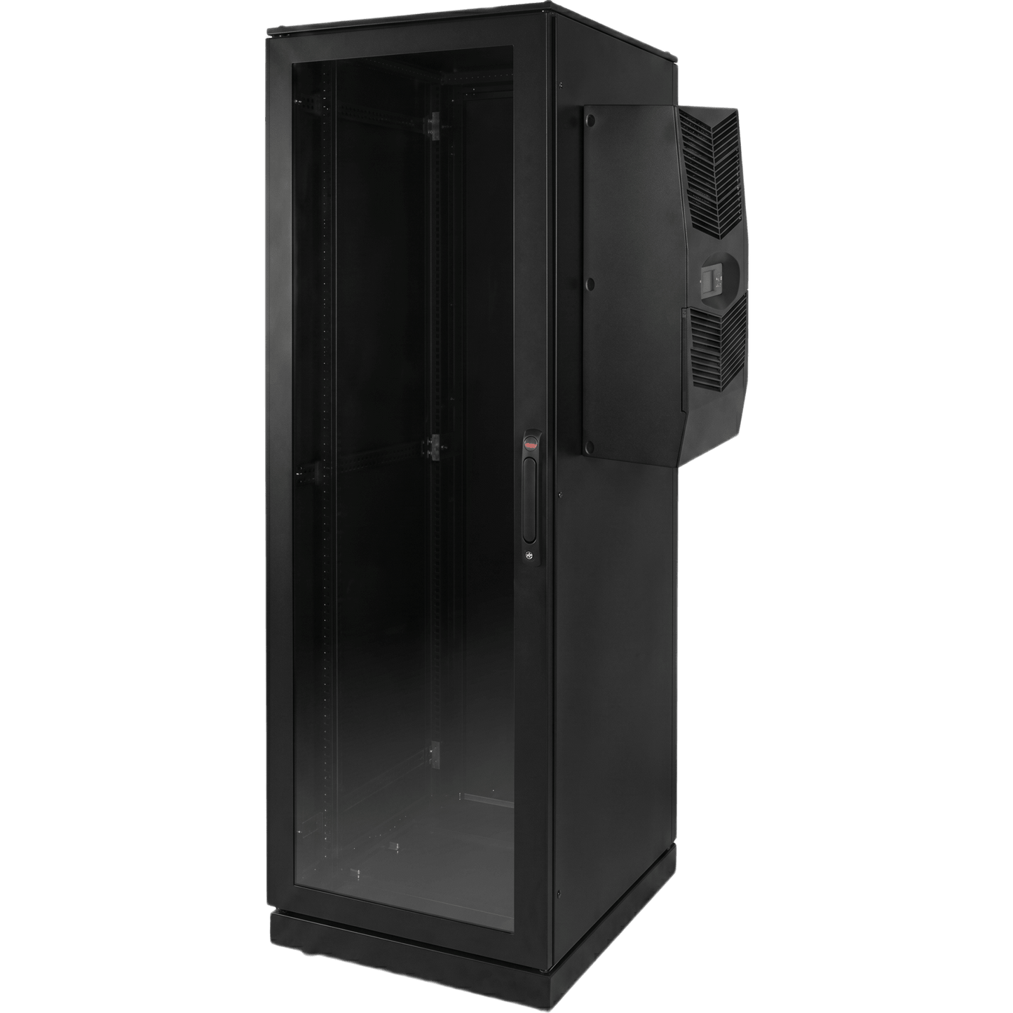 Gabinete de Telecomunicaciones ProLine V/D, 600 mm de Ancho, 1000 mm de Profundidad, Compatible Con Aire Acondicionado Tipo G52, NEMA 12, 42 UR, Color Negro