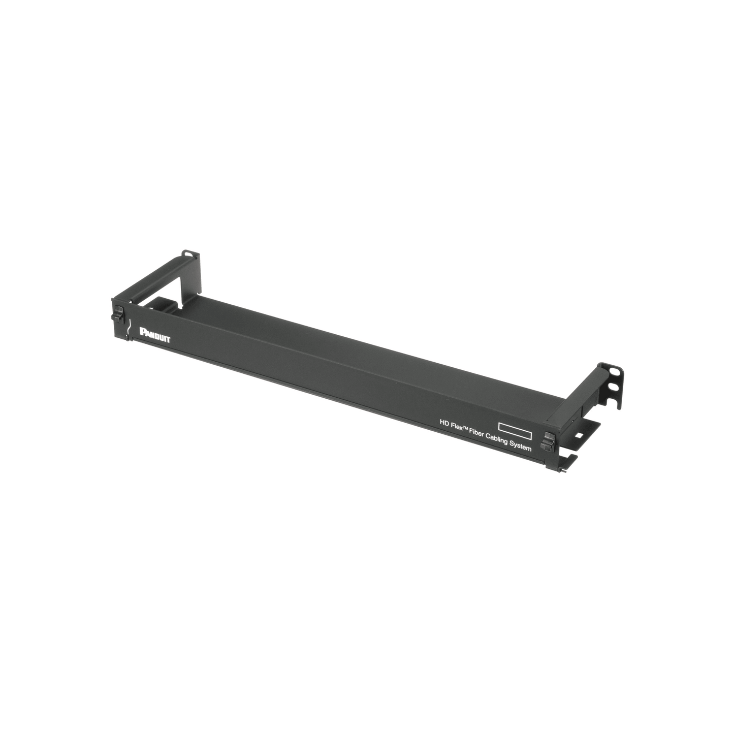 Organizador de Cables Frontal, para Panel de Fibra Óptica HD Flex, de 1 UR, Color Negro