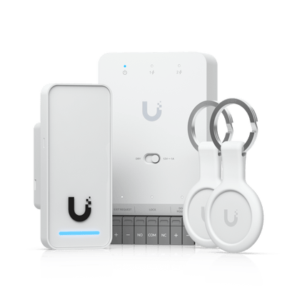 Kit de Inicio UniFi Access G3 / Gestión de Accesos para Puertas / Lectores y Teclados NFC / PoE++ / Certificaciones CE, FCC, IC, UL