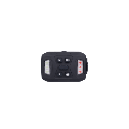 Luz Auxiliar Recargable, 26 LEDs, Rojo/Azul/Blanco, Incluye Clip y Base Magnética