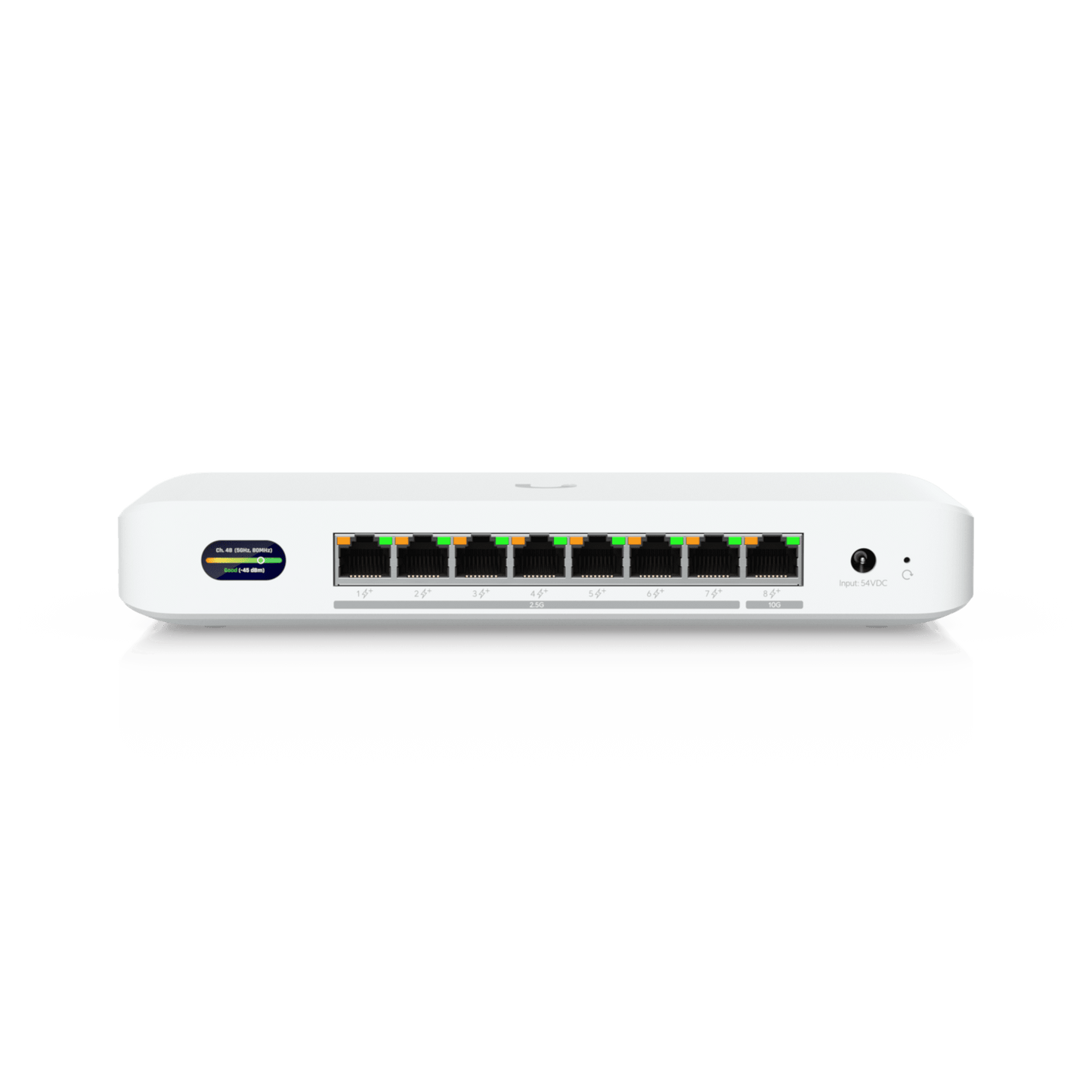 UniFi Device Bridge Switch (UDB-Switch) – Switch PoE+ Compacto con Puertos Multi-Gig (1 x 10 GbE y 7 x 2.5 GbE) y Enlace Inalámbrico WiFi 7 Integrado
