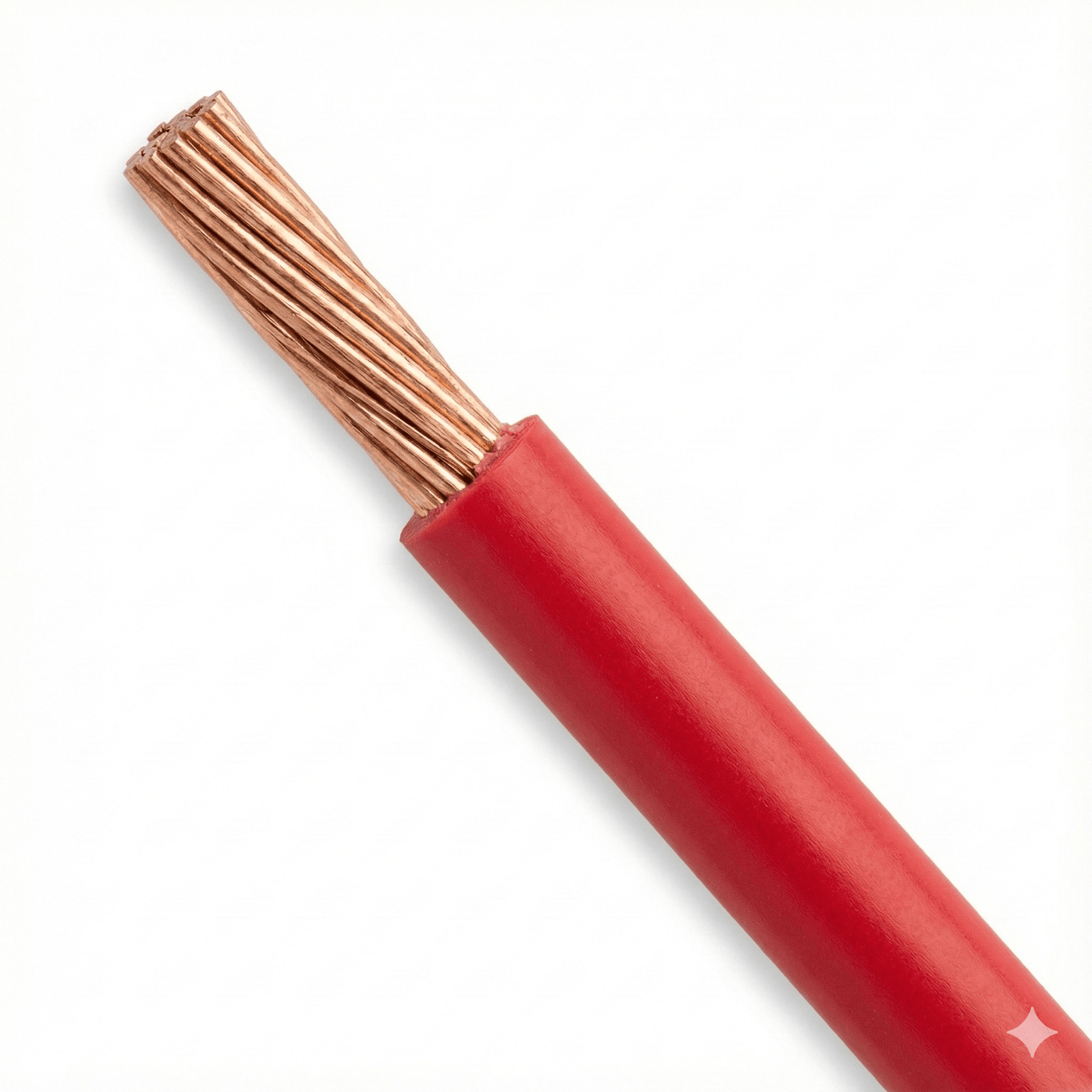 Bobina de 100 Metros (328.08 Pies) / Cable Eléctrico de Cobre / Recubierto THW-LS / Calibre 14 AWG / 19 Hilos / Color Rojo